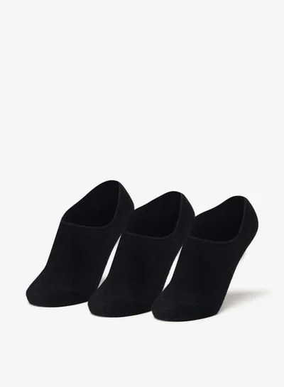 فلورا بيلا من شو إكسبرس Women Solid No Show Socks - Set of 3