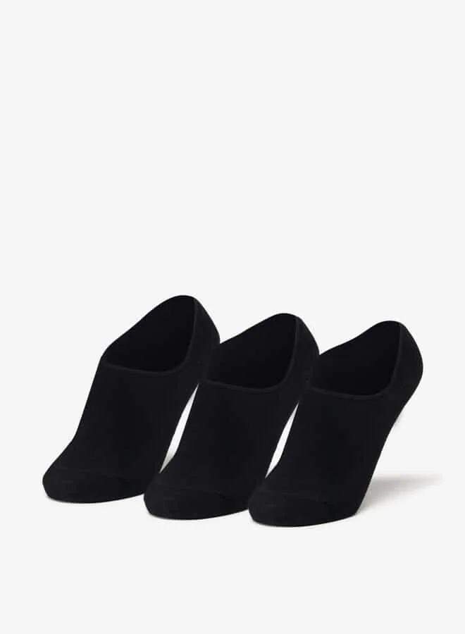 Flora Bella By Shoexpress Women Solid No Show Socks - Set of 3