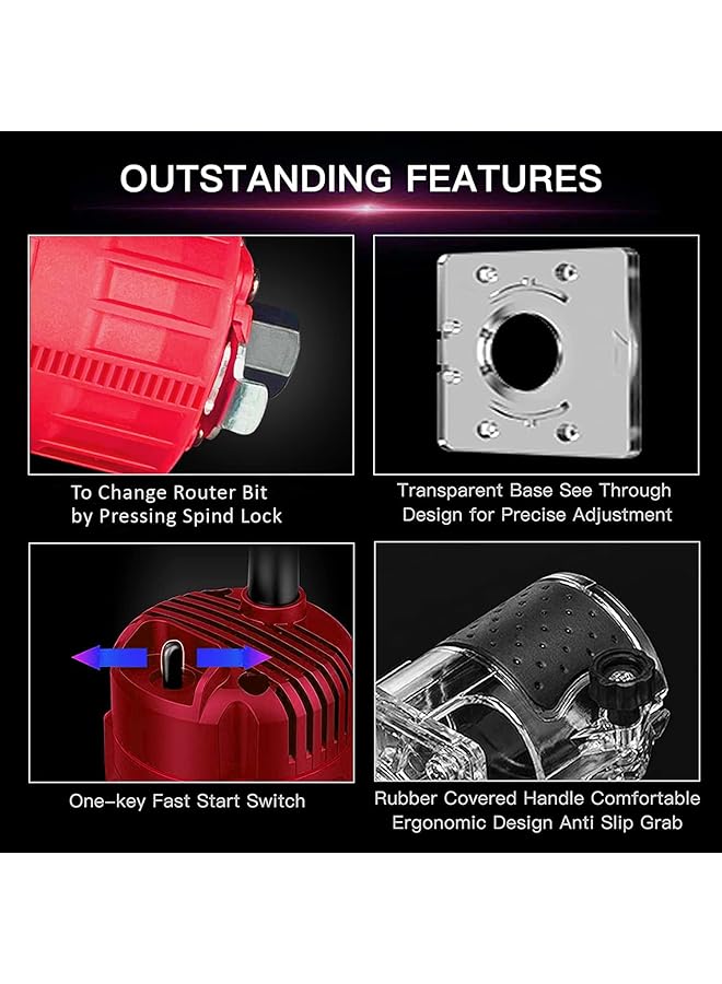 iBELL Professional Palm Router Pr60 68 650W 32000Rpm - Image 3