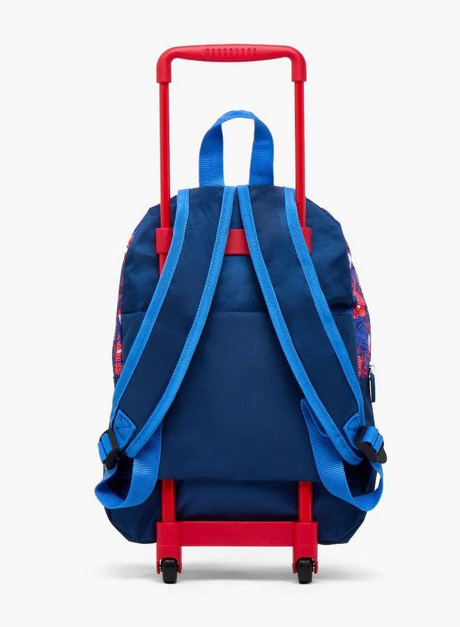 Marvel  Spider-Man Print 3-Piece School Trolley Bag Set For Boys 8-13 Years With Lunch Box  | Best Price UAE