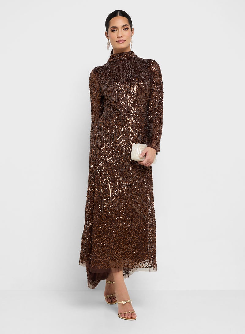 Amelia Rose Embellished Maxi Dress  - Image 4