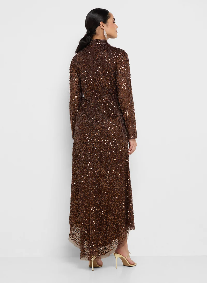 Amelia Rose Embellished Maxi Dress