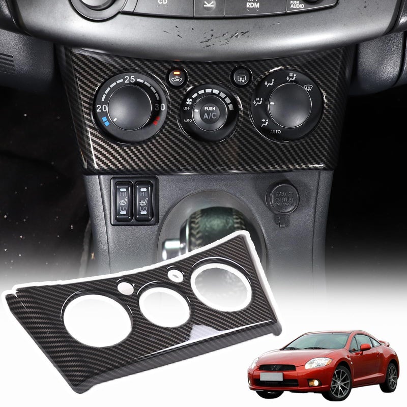Sekhyna Center Air Conditioner Adjustment Switch Trim Frame Compatible with Mitsubishi Eclipse 20062011 ABS 1PCSCentral Control Dash Board AC Panel Cover Trim ABS Carbon