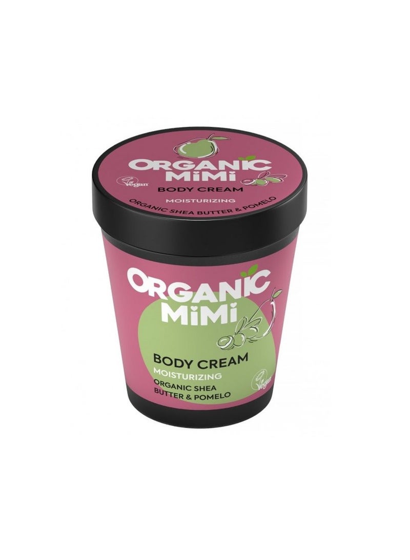 organic mimi Shea & Pomelo Moisturizing Body Cream 200ml - Image 1