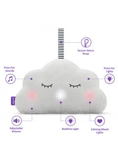 Snuz Cloud Baby Sleep Aid, Soft, Plush And Portable, Soothing Sounds And Lights, Infant And Baby, Dimensions 26X17 Cm  - Image 5