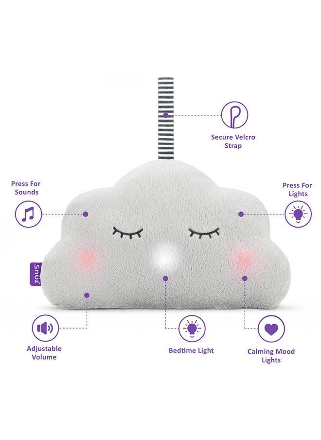 Snuz - Cloud Baby Sleep Aid, Soft, Plush And Portable, Soothing Sounds And Lights, Infant And Baby, Dimensions 26X17 Cm - Image 1