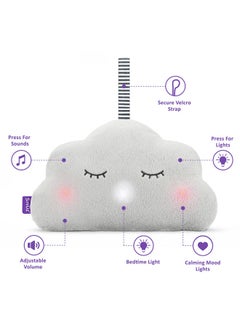 Snuz Cloud Baby Sleep Aid, Soft, Plush And Portable, Soothing Sounds And Lights, Infant And Baby, Dimensions 26X17 Cm  - Image 5