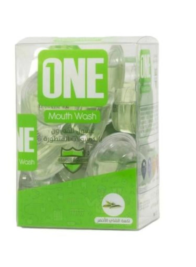 Advanced Capsule Mouthwash, Green Tea Flavor - 20 Capsules, 15ml