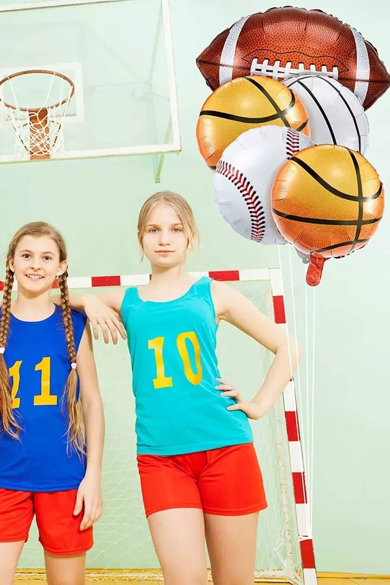 Giant Mylar Sports Balloons All Sports Birthday Party Decorations Football, Soccer, Basketball Balloons All-Star Baby Shower Decorations (18-inch, Pack of 10) - Image 4