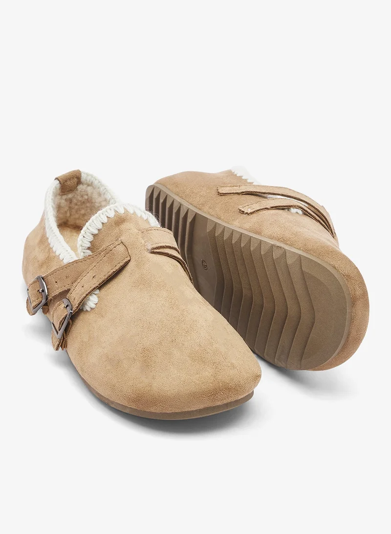 Ginger Beige Cozy Fur Bedroom Slippers for Women | Best Price UAE