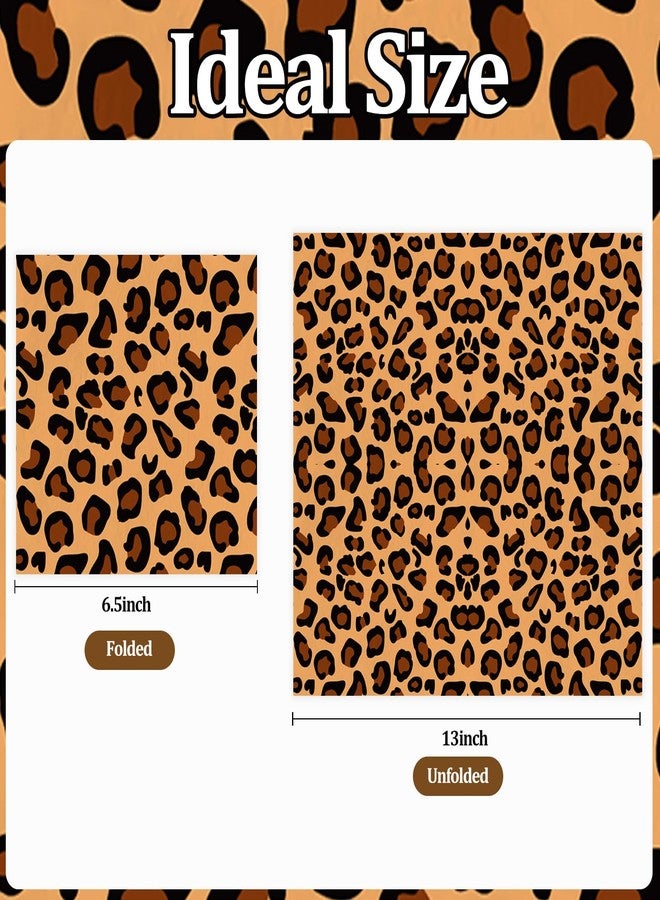 HiEnjoin 50PCS Leopard Party Napkins, Leopard Theme Birthday Napkins Disposable Cheetah Party Supplies for Parties Bridal Baby Shower Wedding Restaurant - Image 2