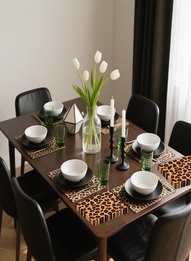 HiEnjoin 50PCS Leopard Party Napkins, Leopard Theme Birthday Napkins Disposable Cheetah Party Supplies for Parties Bridal Baby Shower Wedding Restaurant - Image 5