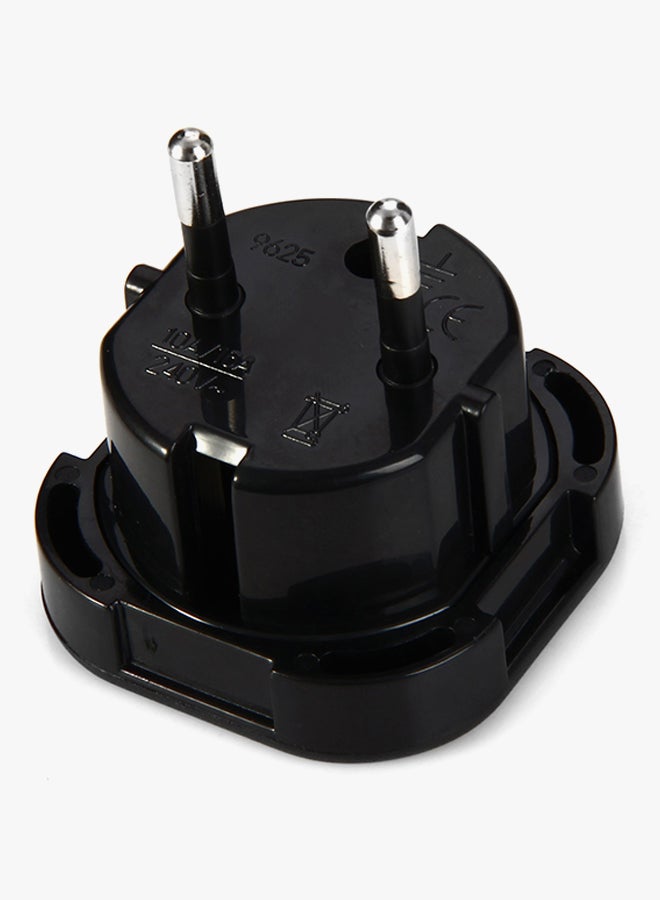 EU Plug To UK Socket Adapter Black - Image 3