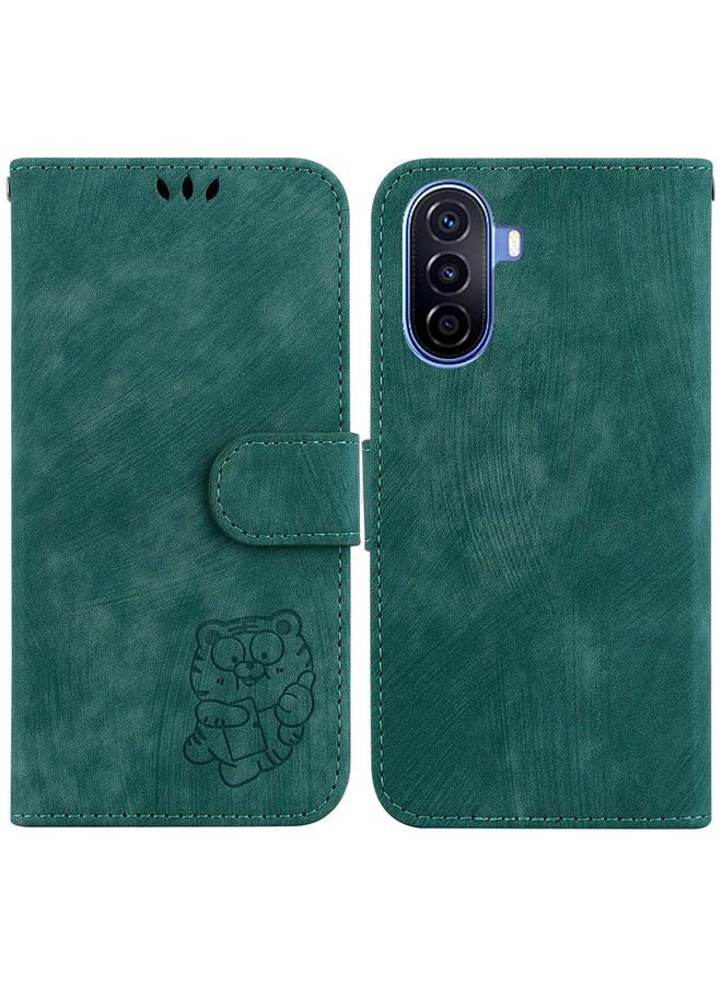 Zaboon Case For Huawei nova Y70 Plus Little Tiger Embossed Leather Phone Case - Image 1