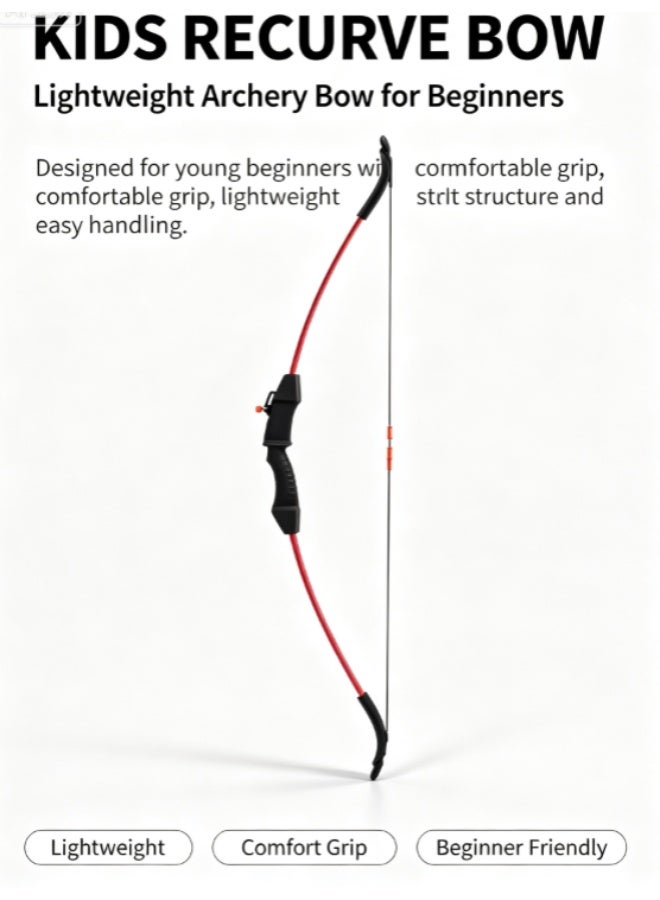 Sumkyle Kids Recurve Bow and Arrow Archery Set, Complete Beginner Shooting Kit with Target Paper, Safety Arrows & Protective Gear for Parent-Child Outdoor Game - Image 1