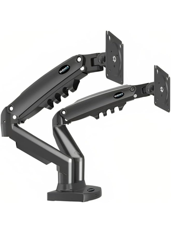F160 Dual Monitor Gas Arm Mount – Full Motion for 17 to 27 Inch Screens – Load Capacity up to 9 kg – VESA Compatible - Image 2