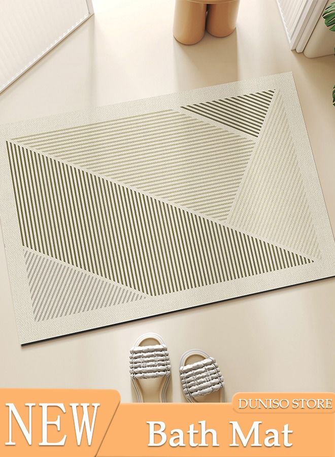 DUNISO سجاد الحمام بساط فائق النعومة ماص للماء من الألياف الدقيقة غير قابل للانزلاق سريع الجفاف حوض الاستحمام سجاد المرحاض سجاد حمام مثالي لحوض الحمام والدش 40*60 سم - Image 1