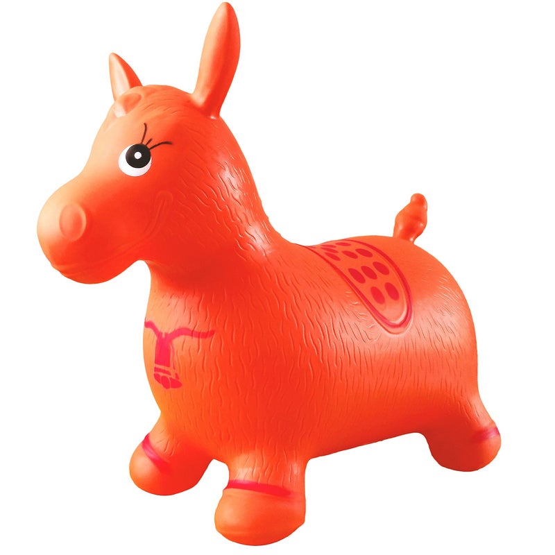 AppleRound Inflatable Rideon Bouncy Animal Hopper  Horse Cow or Unicorn  Kids Space Hopper Bouncer with Hand Pump  Jumping Toy for IndoorOutdoor Play - Image 2