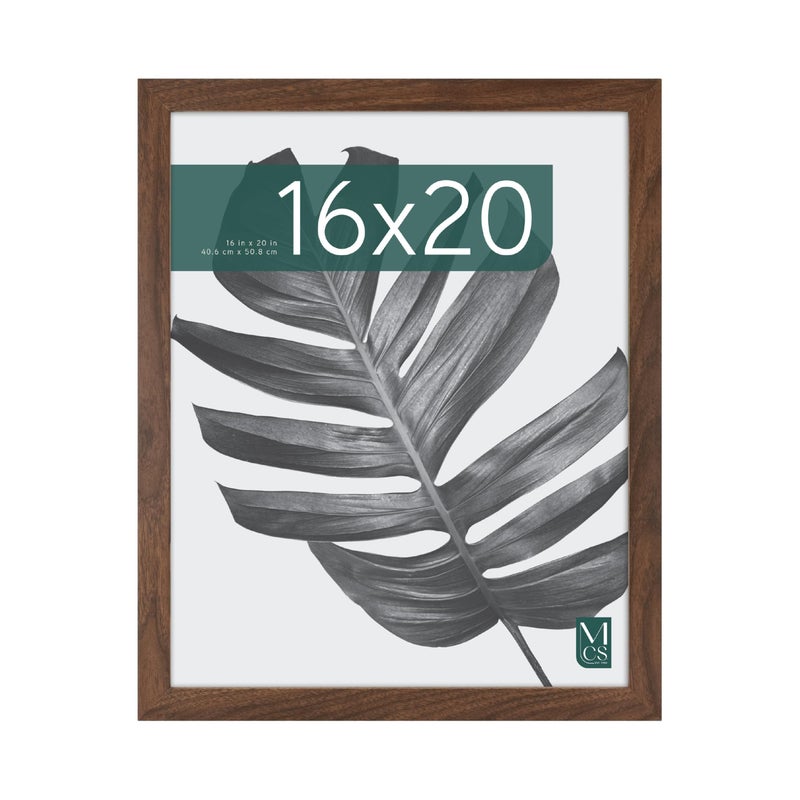 MCS Studio Gallery Wall Frame, Walnut Wood Grain, 16 x 20 Picture Frame, Single - Image 1