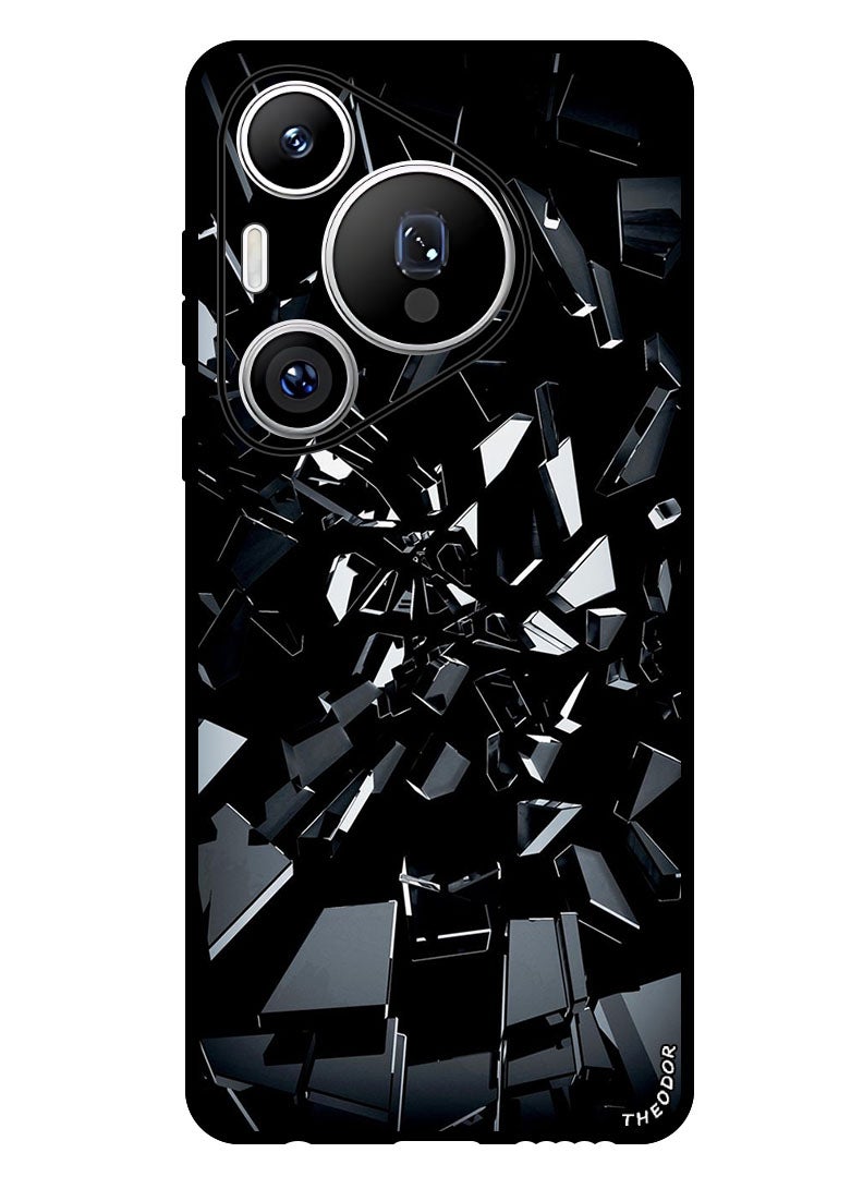 Theodor Protective Case Anti Scratch Shock Proof Bumper Cover For Huawei Pura 70 Pro Black 1 - Image 1