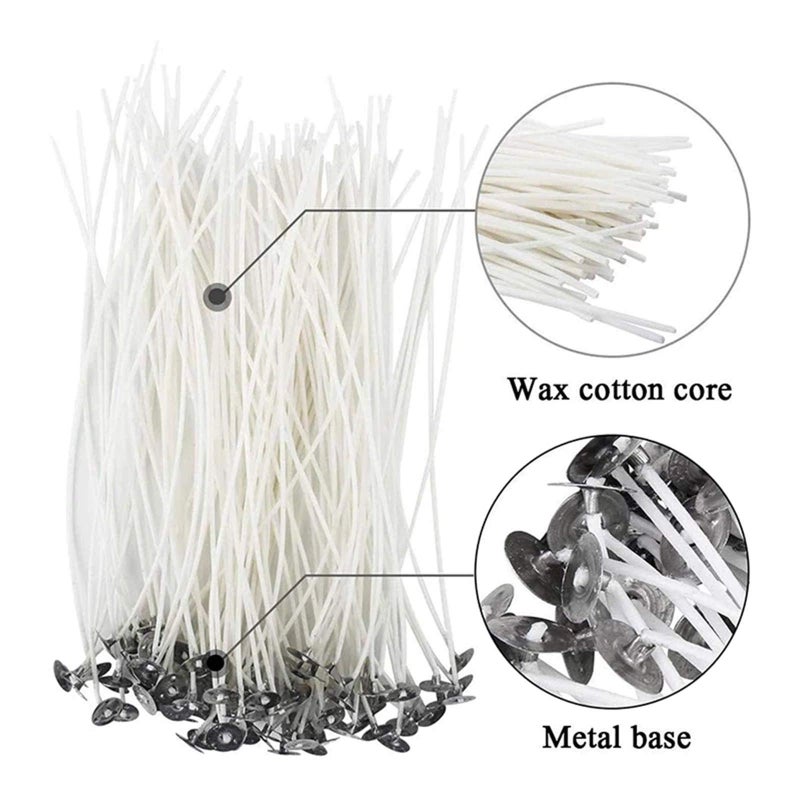 kimairy Candle Wicks 100% Natural Cotton, Braid Candle Wick Pre Waxed Non-Smoke Braided Wicks Beeswax Candles Wicks for Candle Making DIY Easter Candle Decor 6inch (15cm) - Image 5