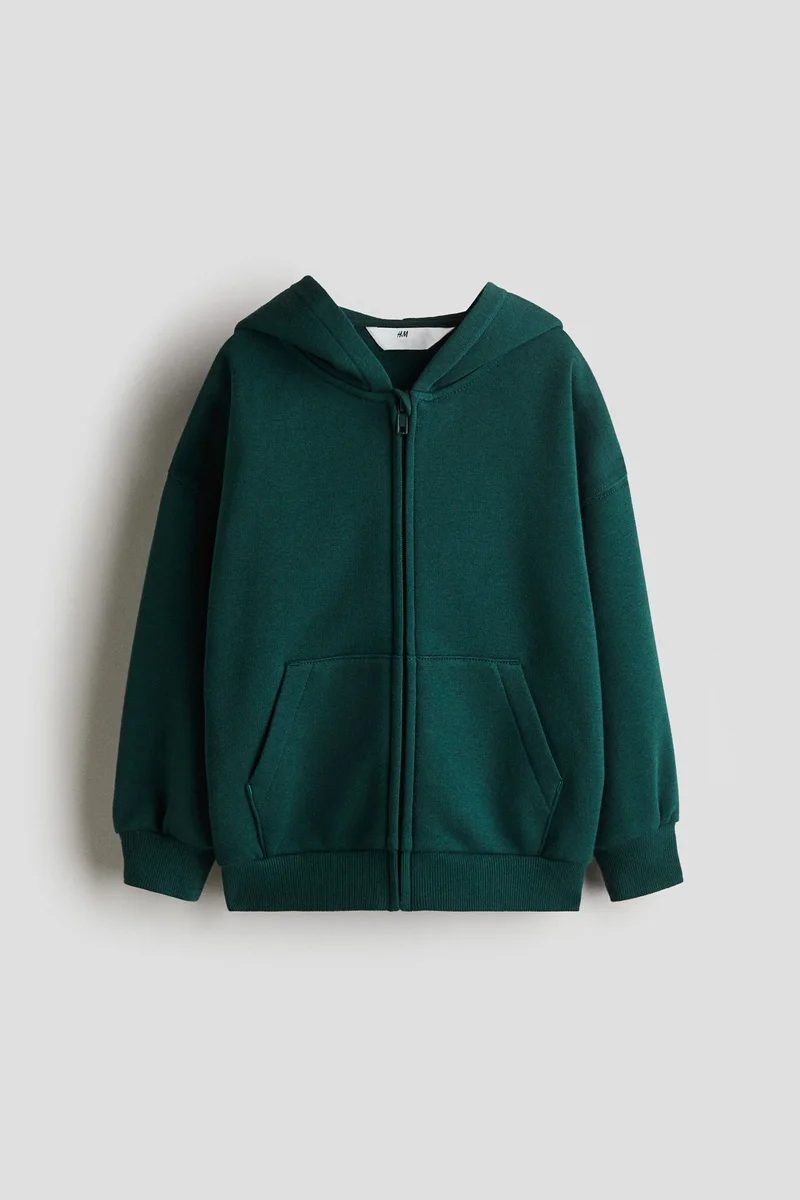 H&M Oversized zip-through hoodie