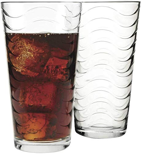 Circleware 40135 8-Piece Set of Heavy Base Highball Drinking Glasses Tumblers Kitchen Entertainment Ice Tea Beverage - Image 1