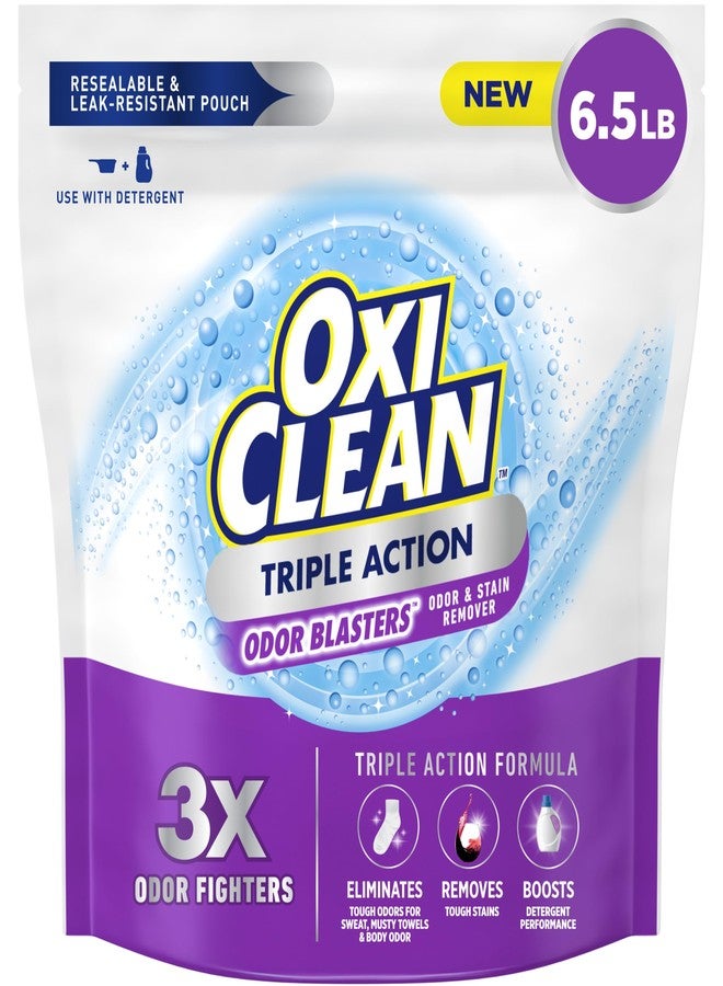 Oxiclean أوكسي كلين ثلاثي الأبعاد مزيل الروائح والبقع، استخدم مع المنظف، يقضي على الروائح القوية ويزيل البقع، آمن على الألوان وخالي من الكلور، 6.5 رطل - Image 1