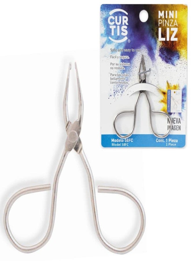 CURTIS PROFESSIONAL Mini TWEEZERS, The BEST PRECISION EYEBROW TWEEZERS Men/Women; PORTABLE/TRAVEL Length 2.8” Width: 2.2” Beauty Tools for Facial Hair, Ingrown Hair, Blackhead; Model 58FC; MADE IN MEXICO - Image 1