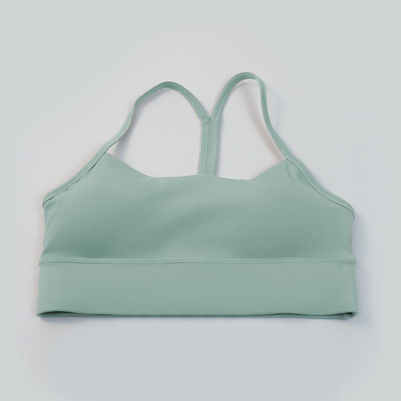 Yoga clothing bra women''s sports underwear double-sided sanding tight thin belt Y-shaped beautiful back fitness jogging vest bra - Image 1
