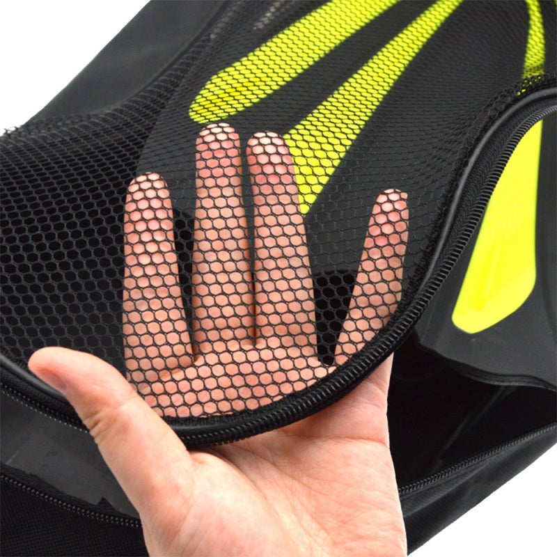 Portable Diving Fins Bag: Black Large Capacity - Quick-Drying Foldable Design With Handle Shoulder Strap for Snorkeling, Scuba Diving Enthusiasts - Image 2