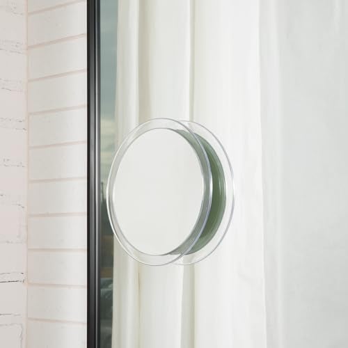 Jerdon Portable Travel Makeup Mirror – 9” Diameter Frame with 5X Magnification – Suction Cups Allow Wall Mounting – Travel Case Included – Model JSC5 - Image 4