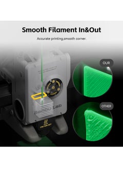 SYOSI High Temp & Fast Speed Hotend for Bambu Lab A1 Mini 3D Printer, 0.6mm Hardened Steel Nozzle, Chrome Plated Brass Heating Block, Includes Silicone Sock, Integrated Structure, Not for A1  - Image 3