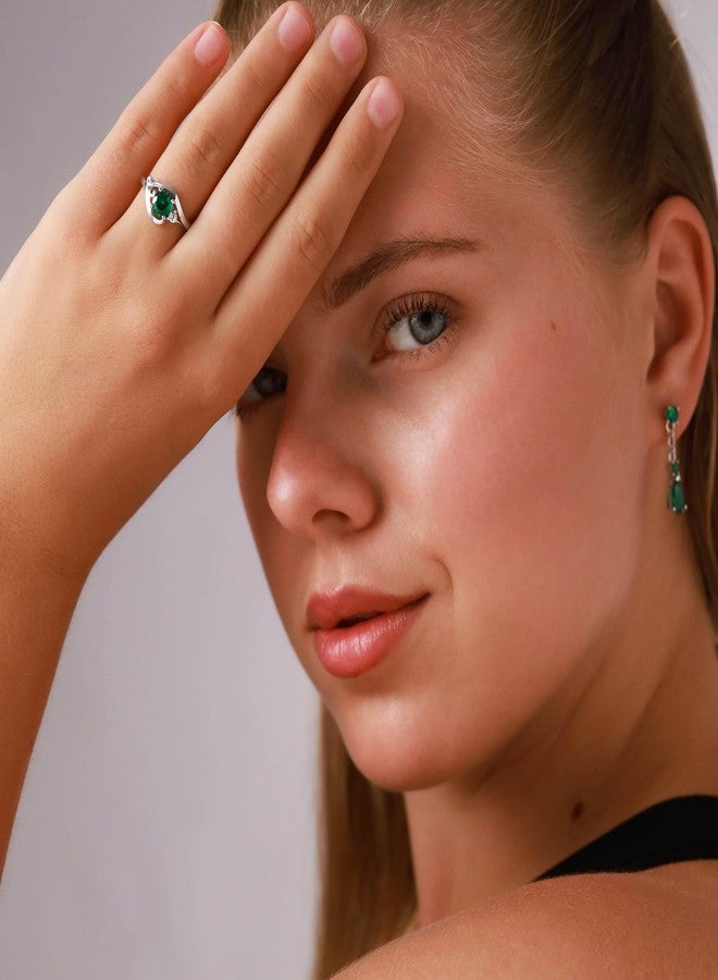 Silvershake Genuine Mercury Mist Aurora Borealis (AB) Topaz 925 Sterling Silver Engagement Promise Gemstone Ring for Women Size 6.5 - Image 2