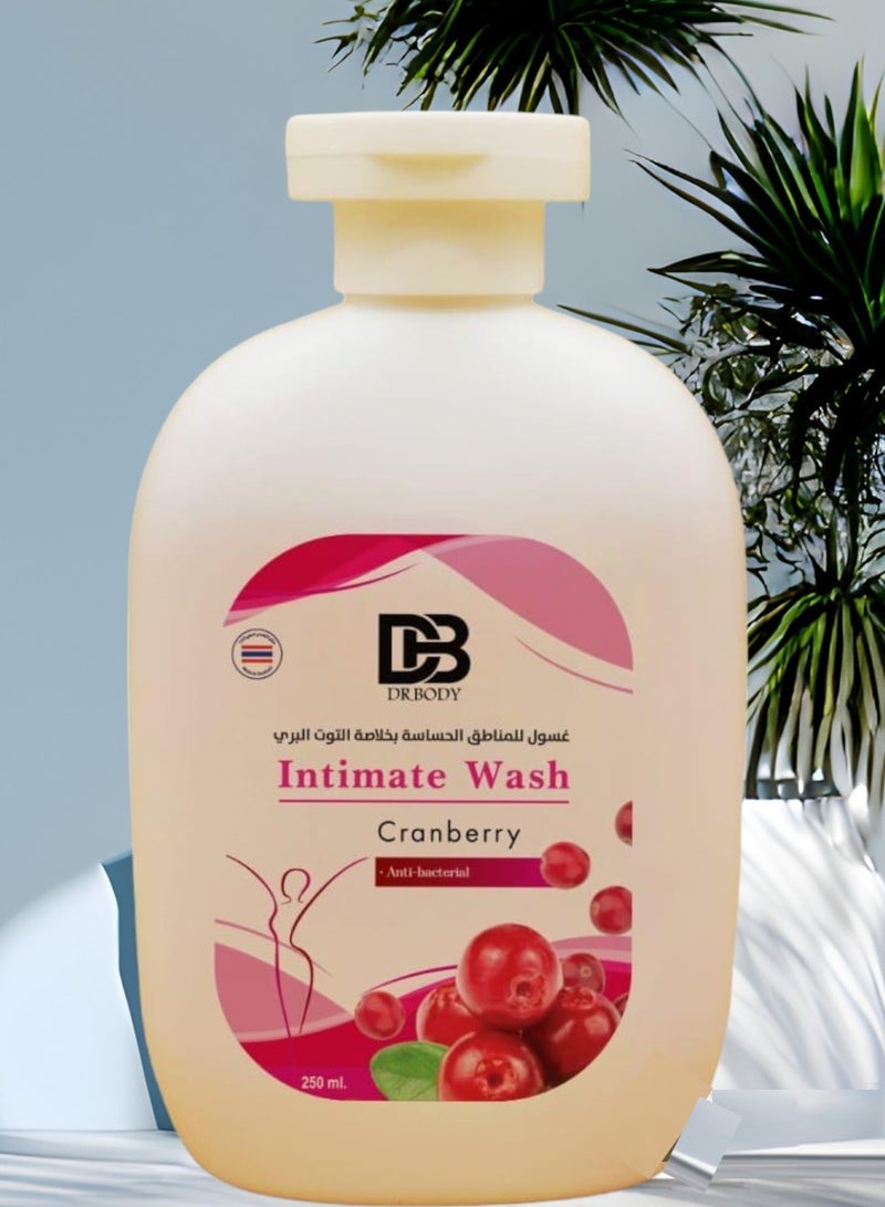 DR.BODY Group ntimate Wash Alov Vera + Moroccan Nila + Cranberry  + Aker Fassi 250 ML - Image 5