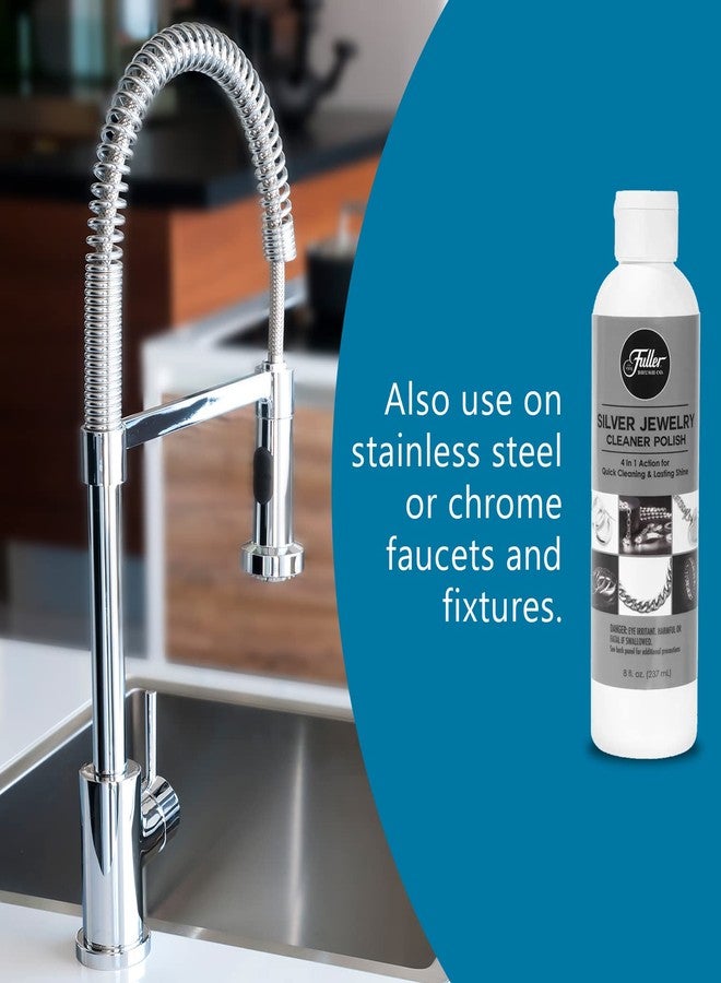 Fuller Brush Silver Cleaner and Polish - 4-in-1 Jewelry and Silverware Cleaning Formula with Tarnish Protection - Cleans Sterling, Silver Plate, Antique, Stainless Steel (Pack of 1) - Image 3
