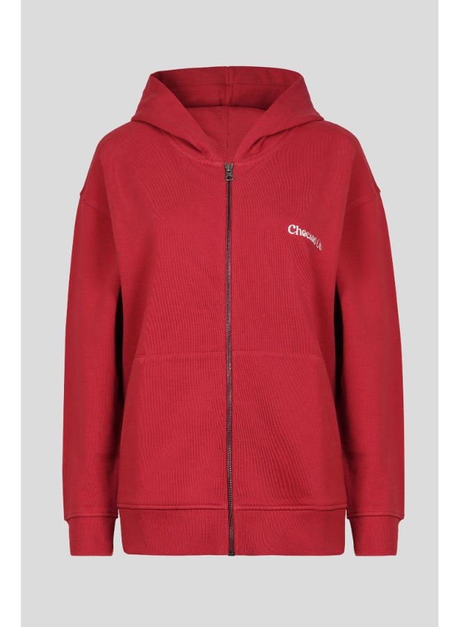 نسيسيرا Checked Out' Cotton Terry Zip-up Hoodie  - Image 2