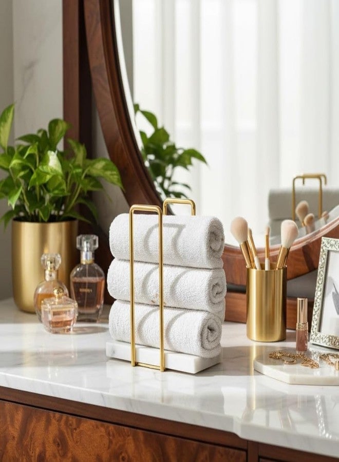 MASON HOME Imperial Napkin Holder White & Gold - 1pc - L 25.4" x B 17.8" x H 7.6" | Bathroom - Kitchen - Bedroom - Washbasin | Towel - Kitchen Roll - Paper Towel | Home Décor | Organizer | Stand - Image 5