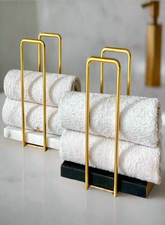 MASON HOME Imperial Napkin Holder White & Gold - 1pc - L 25.4" x B 17.8" x H 7.6" | Bathroom - Kitchen - Bedroom - Washbasin | Towel - Kitchen Roll - Paper Towel | Home Décor | Organizer | Stand - Image 3