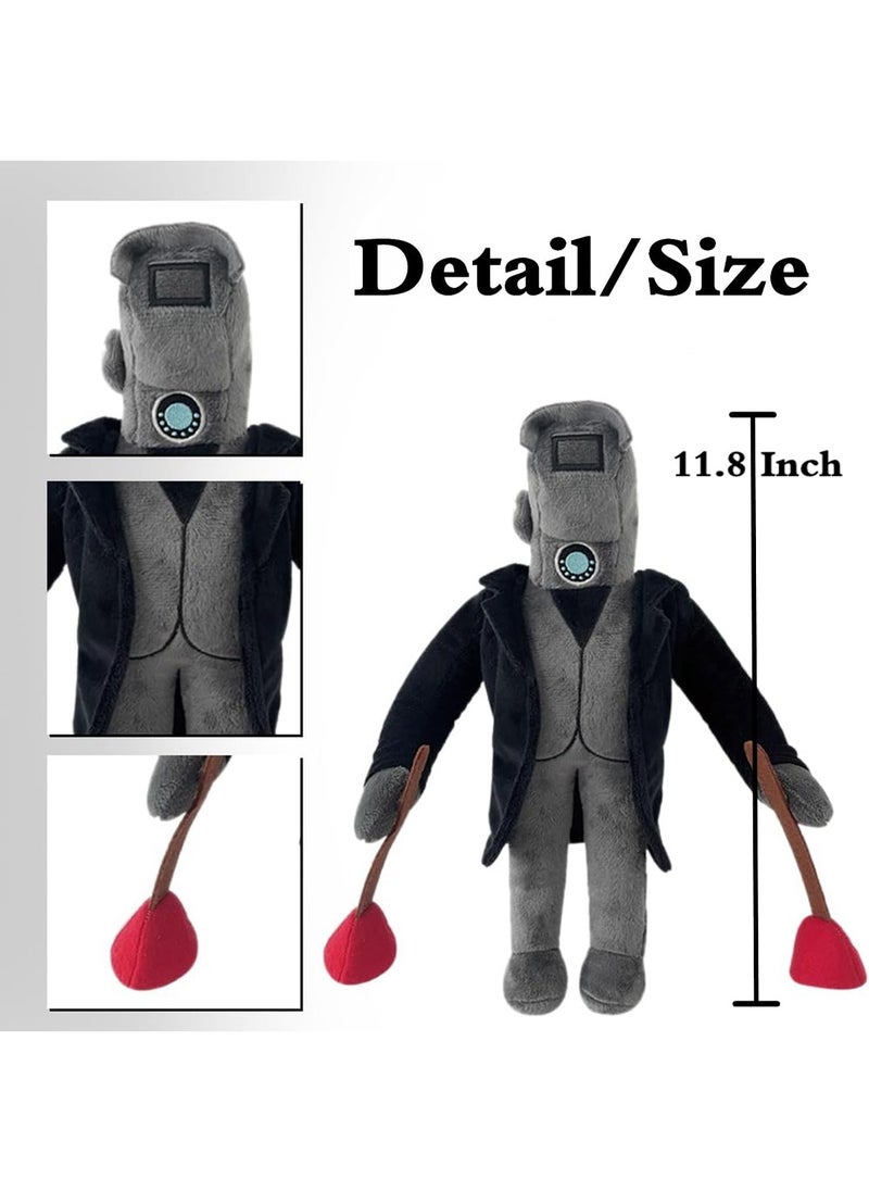 Generic - Set of 6 Skibidi Toilet Plush Toys, 10 Inch Monitor, Toilet Red, Giant Monitor, Snowflake TV Man, Unparalleled Ares Monitor, Titan Monitor, Collectible Gift for Kids and Fans - Image 1