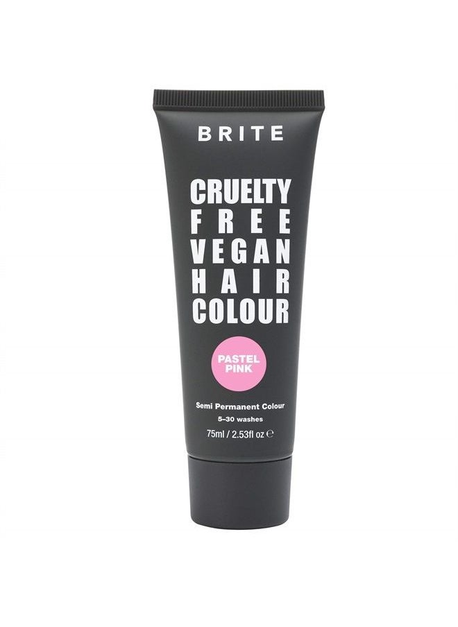 Brite - Pastel Pink Semi-Permanent Hair Color - Vegan & Cruelty-Free Hydrating Hair Dye, Lasts Up to 30 Washes (75ml) - Image 1