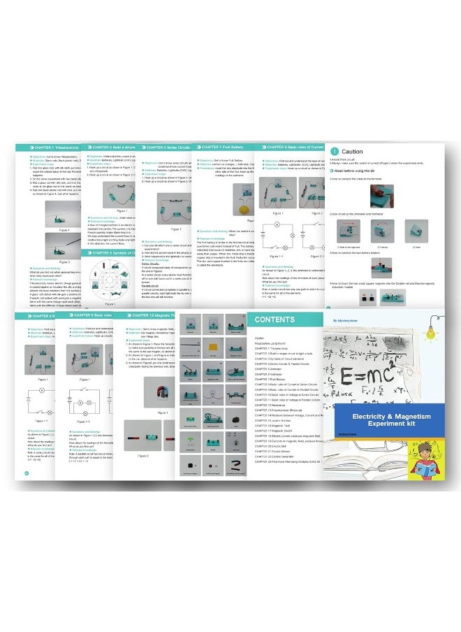 Mysterystone - Science Experiment for Kids Electricity and Magnetism Kit for Students Stem Kit Physics Lab Basic Circuit Board Kit for Learning Starter - Image 1