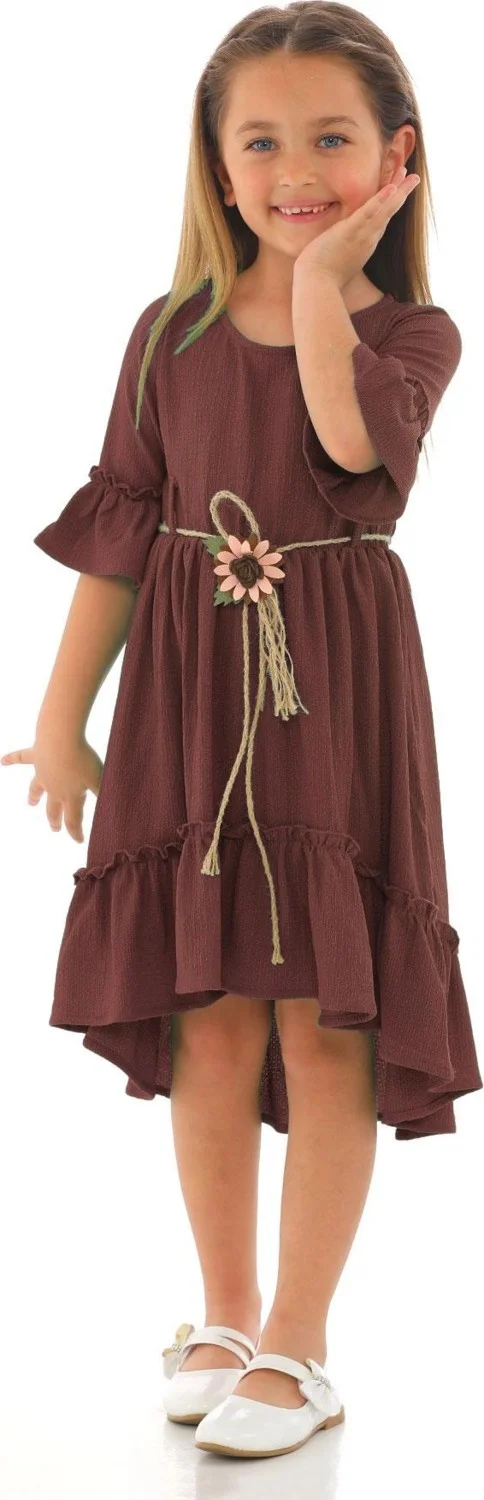زيبكيدز Ruffled Hem Dress