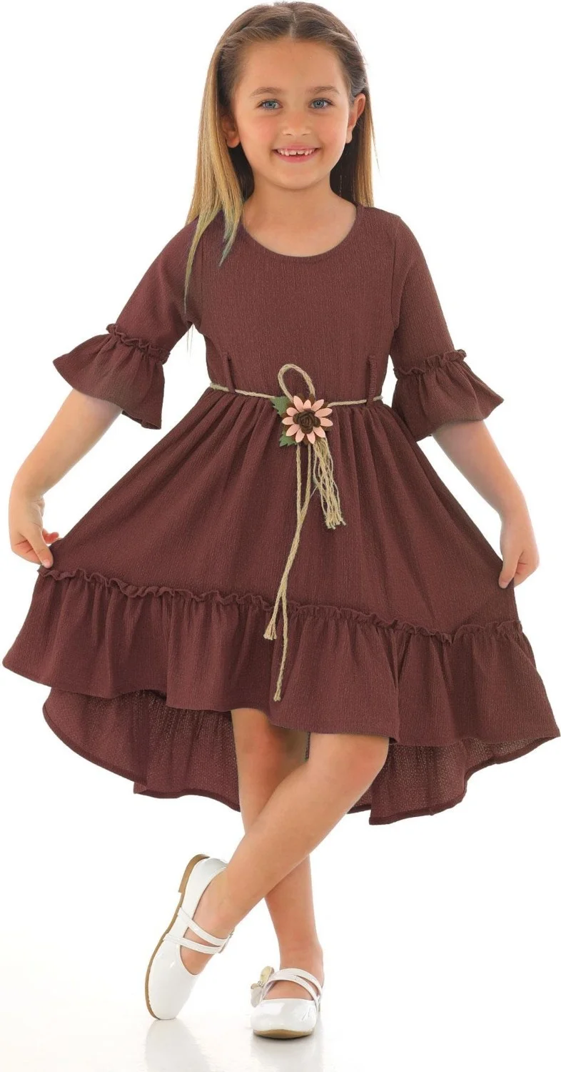 زيبكيدز Ruffled Hem Dress