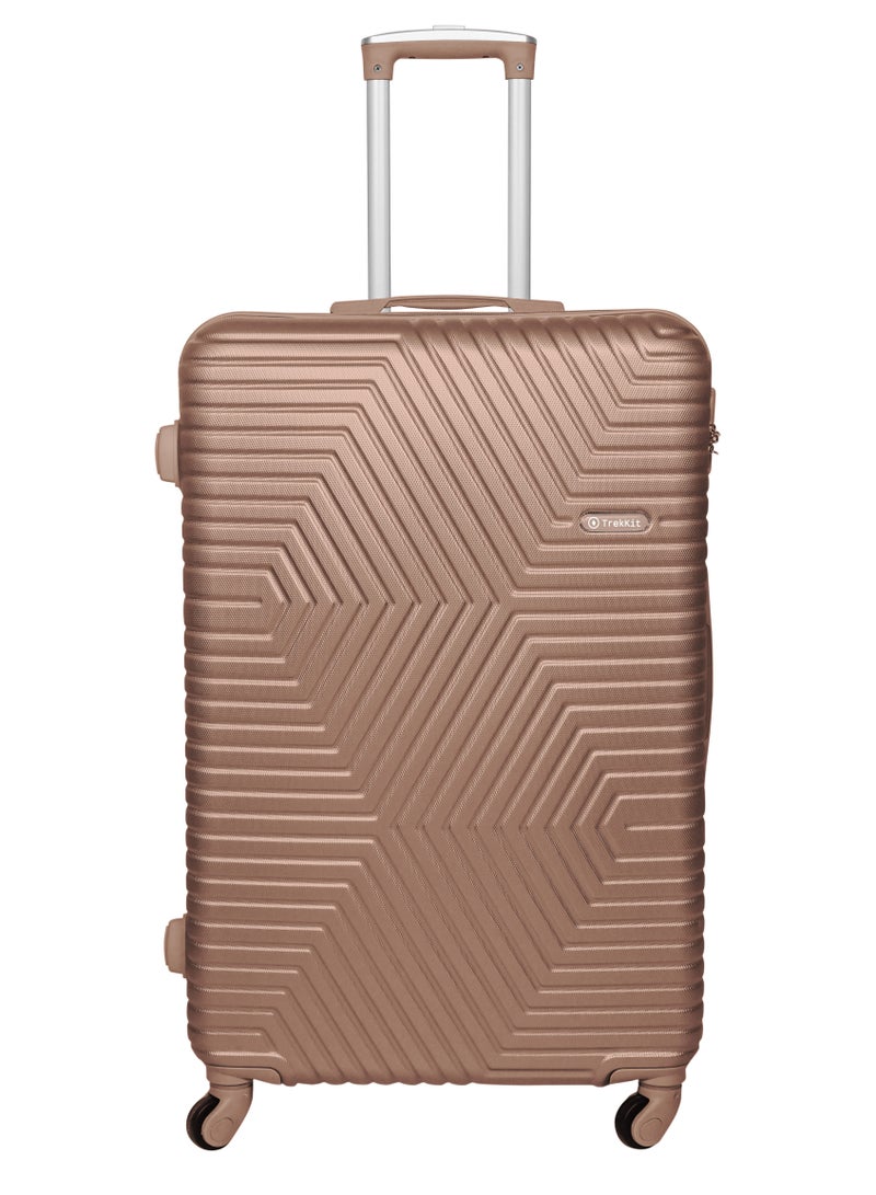 TrekKit Lightweight Carryon Luggage Bag - Hardshell Suitcase Spinner Luggage for Travel | ABS Luggage with 4 Spinner Wheels (Golden, 20 Inches (51 cm)) - Image 1