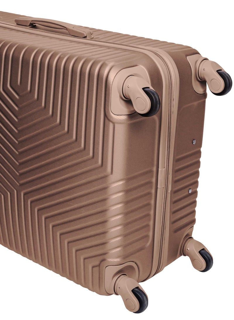 TrekKit Lightweight Carryon Luggage Bag - Hardshell Suitcase Spinner Luggage for Travel | ABS Luggage with 4 Spinner Wheels (Golden, 20 Inches (51 cm)) - Image 5