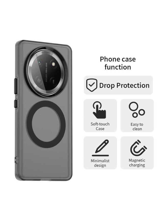 Tm Honor X9c cover  Ultra Shield Anti-Drop Phone Case | Slim Matte Protective Back Cover - Black - Image 4
