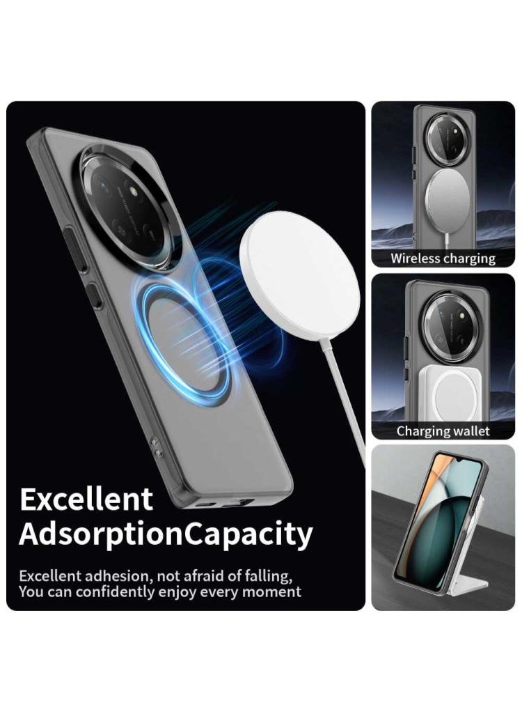 Tm Honor X9c cover  Ultra Shield Anti-Drop Phone Case | Slim Matte Protective Back Cover - Black - Image 3