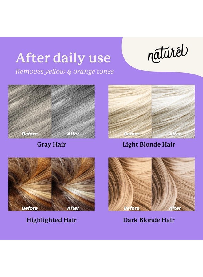NATURÉL Naturel Toning Purple Shampoo and Conditioner Bar Set with Biotin for Blonde or Grey Hair, Shampoo Bar and Conditioner Bar for Blonde or Grey Hair, Vegan and Cruelty Free, Zero Waste, Made in USA - Image 3