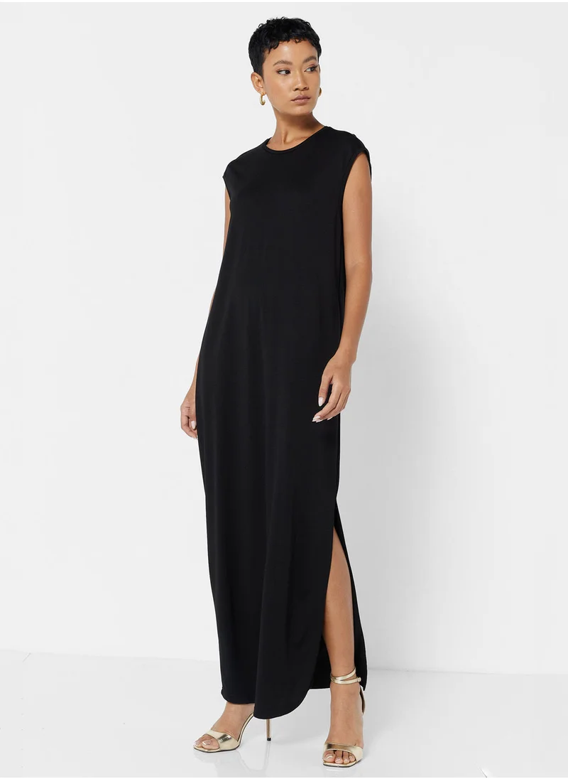 مانجو Oversized Sleeveless Maxi Dress